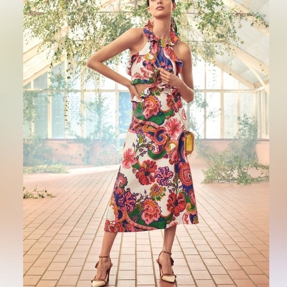 Zimmermann Lovestruck Tie Back Midi Dress - Picture 5 of 11